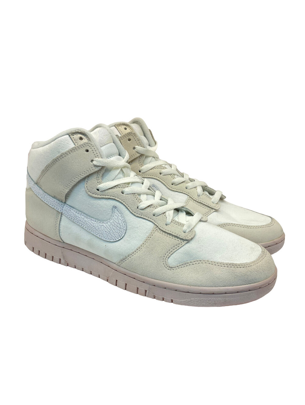 Nike Men's Dunk High Retro PRM “Cracked Leather Swoosh” Casual Sneakers Size 13M